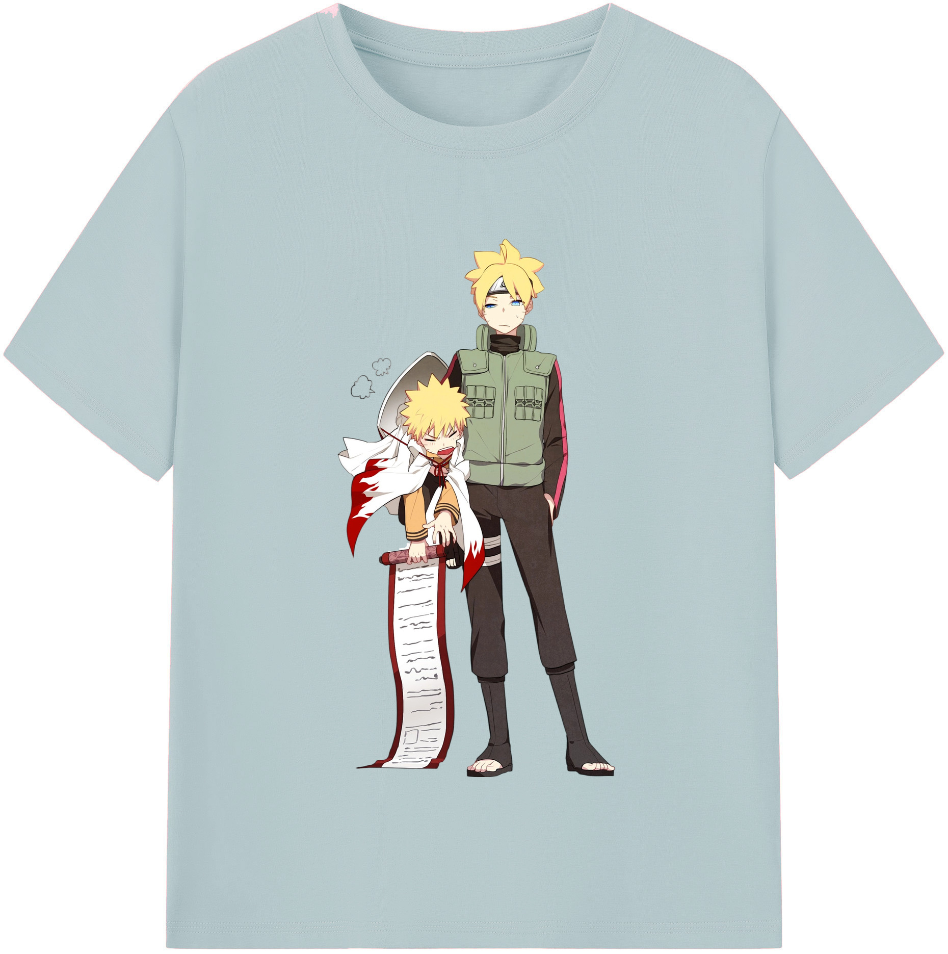 （画像用） NARUTO -ナルト- 波風 ミナト Namikaze Minato 綿100％半袖Tシャツ（フロントプリント）